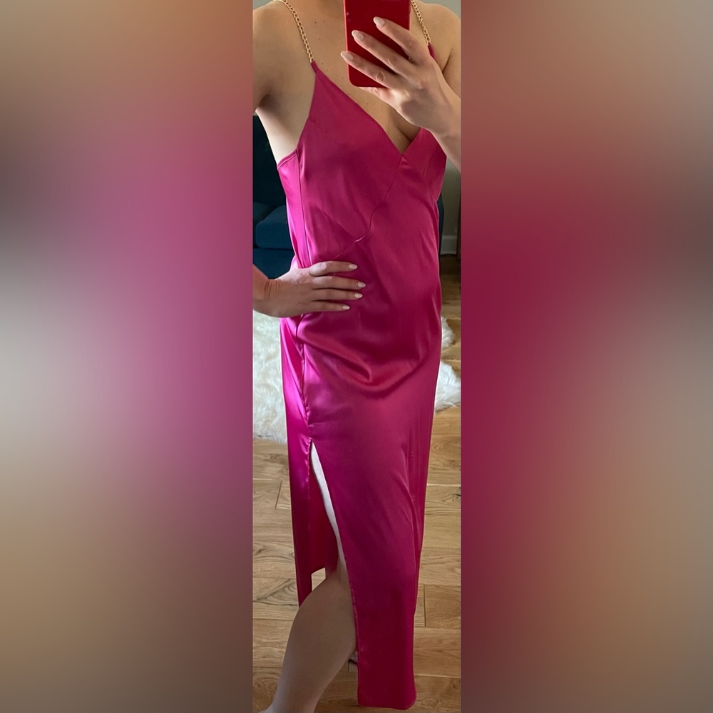 Satin Pink Dress
